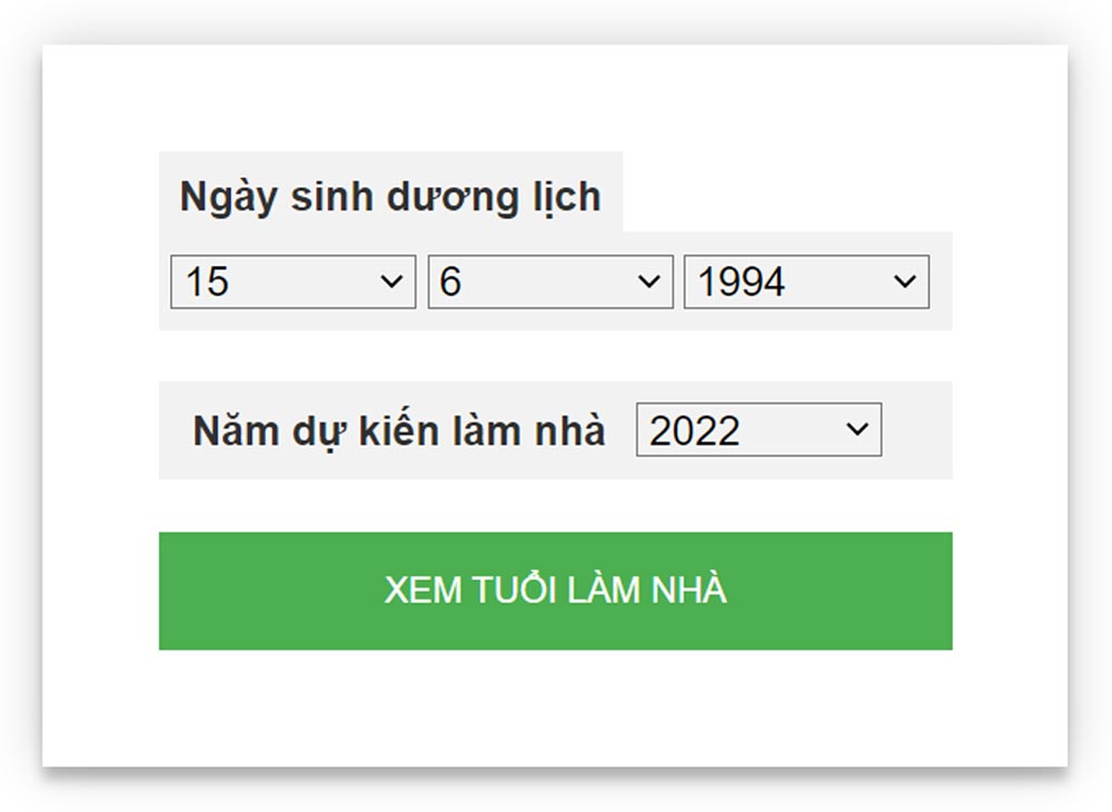 xem tuổi làm nhà